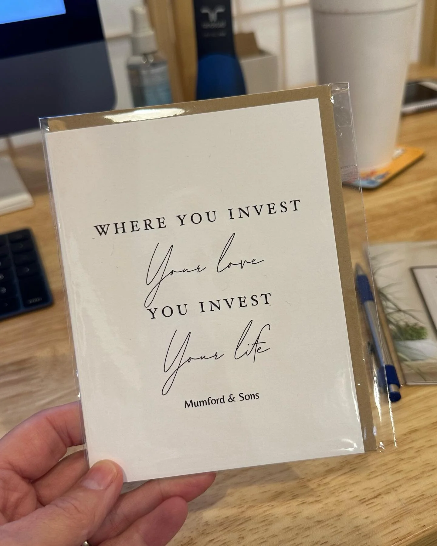 Hello Friday! Start your weekend with a great reminder from one of my favorite groups&hellip;this card just hit our shelf and our online shop. 

Cards are a special way to share messages with people you care about&hellip;we all need a reminder now an