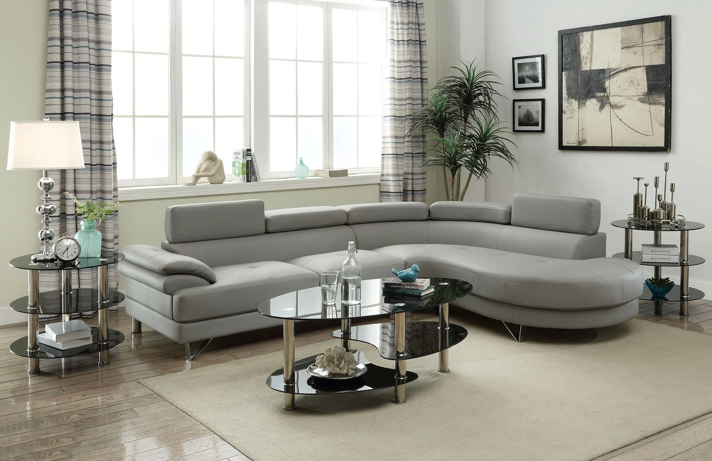Grey Sectional Item#6984U