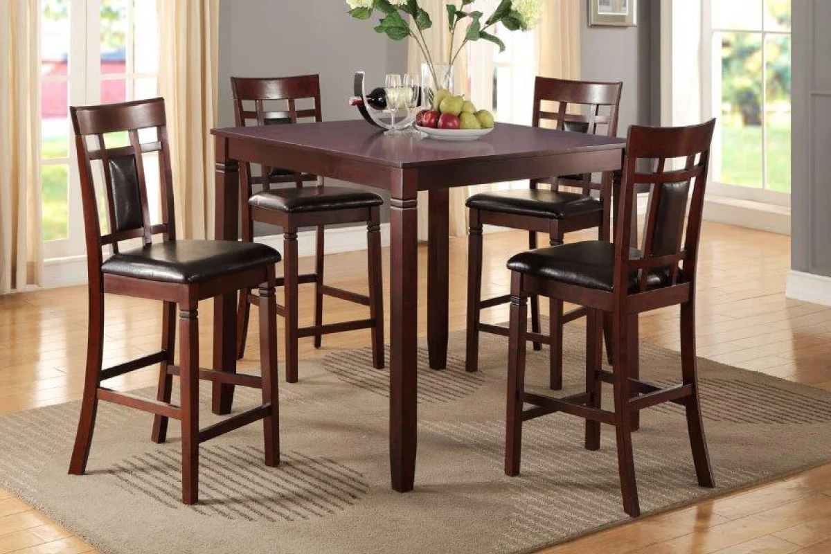 5Pc Counter Height Dining Set