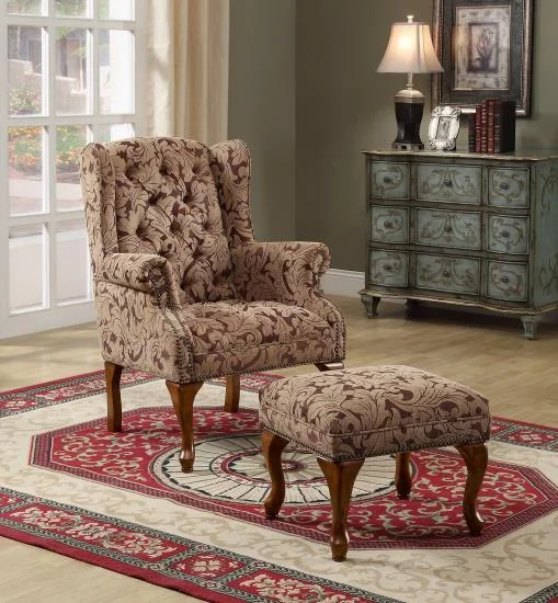 Copy of Traditional Chair and Ottoman