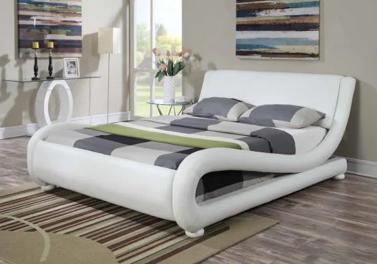 Queen Bed White 