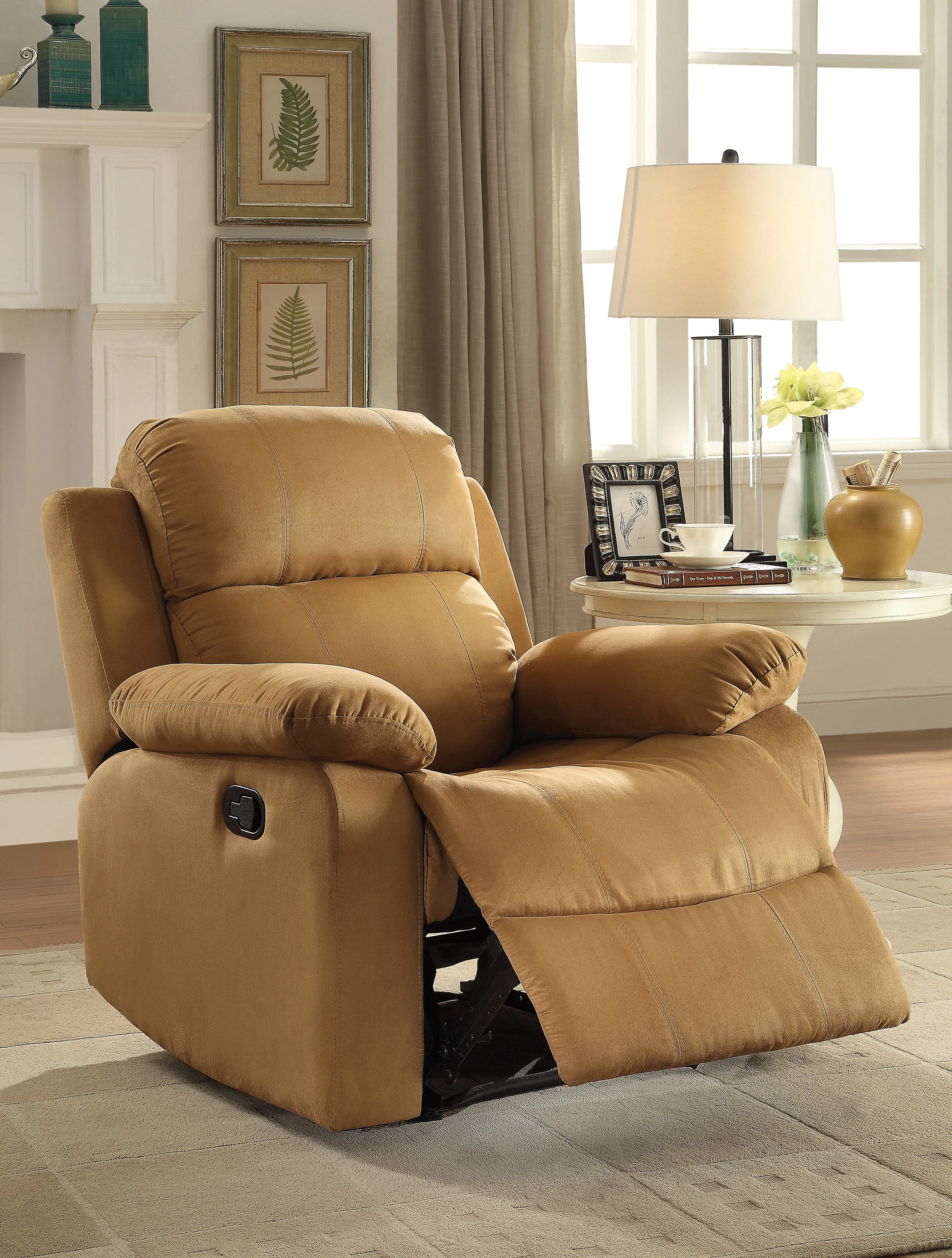 Brown Microfiber Recliner