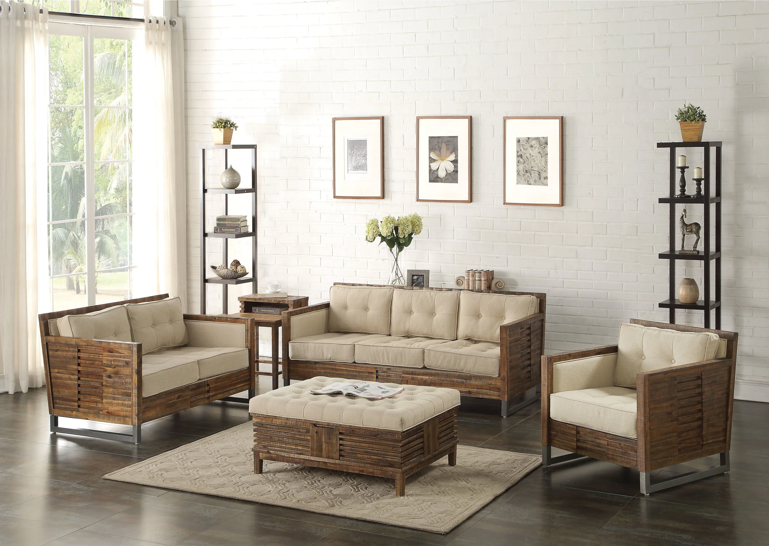 rustic furniture sofa set