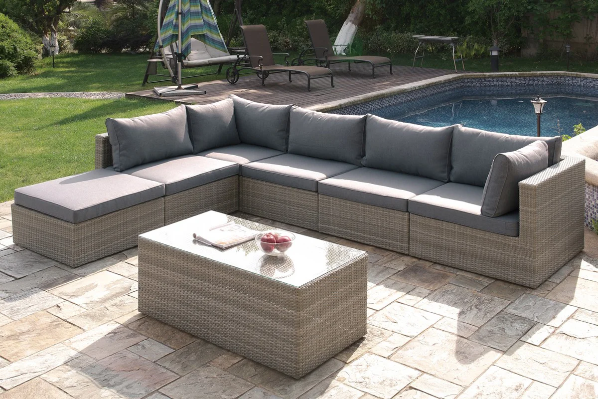7 Pc Outdoor Patio Sofa Set