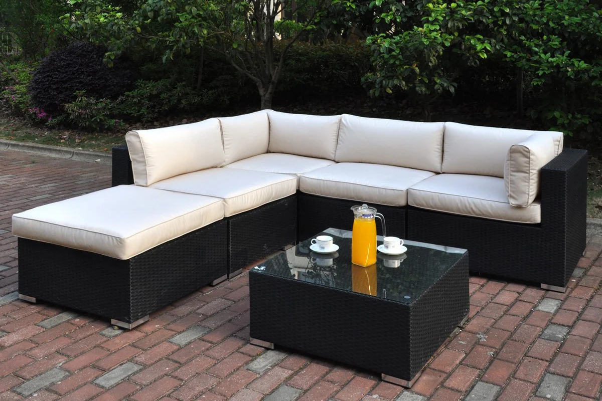 6 PC Outdoor Patio Sectional Set