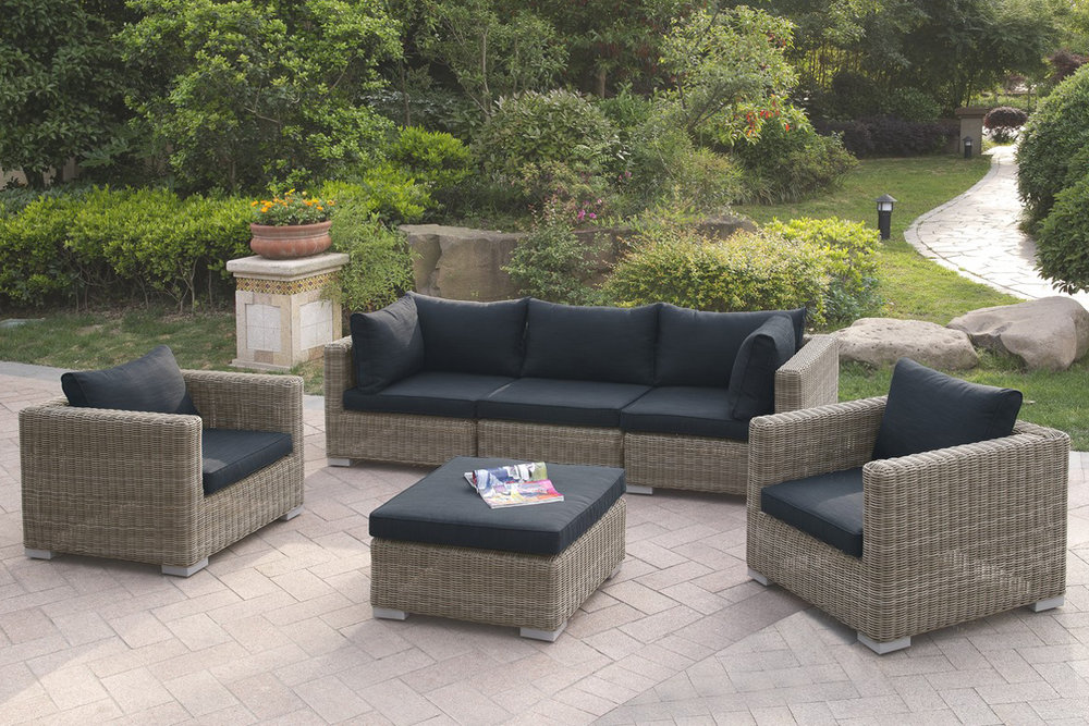 6 Pc Outdoor Patio Sofa Set, Outdoor Furniture Miami