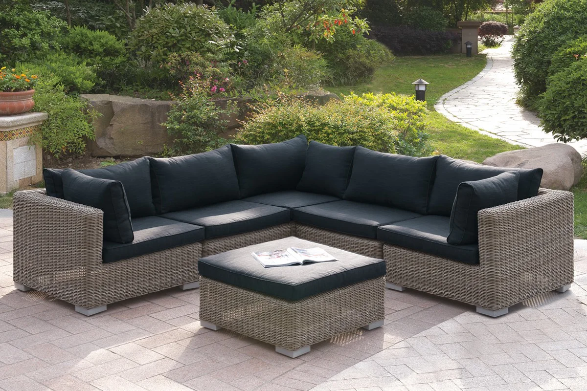 6 Pc Outdoor Patio Sofa Set