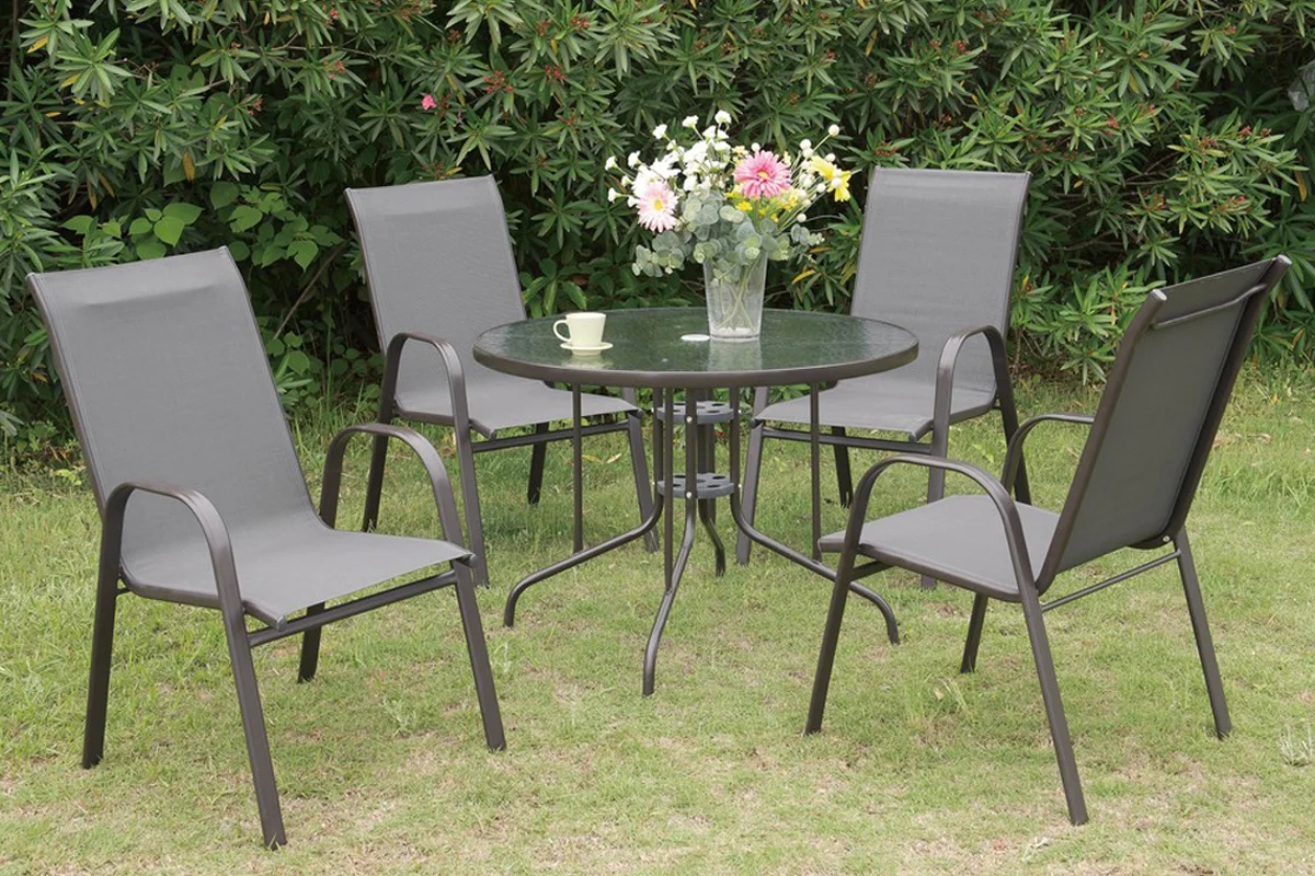 5Pc Outdoor Patio Table Set