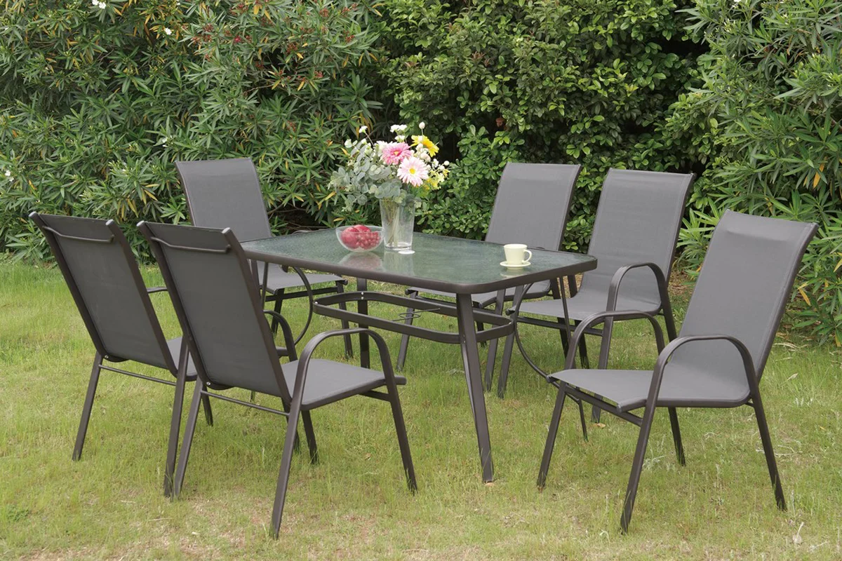 7 Pc Outdoor Patio Table Set