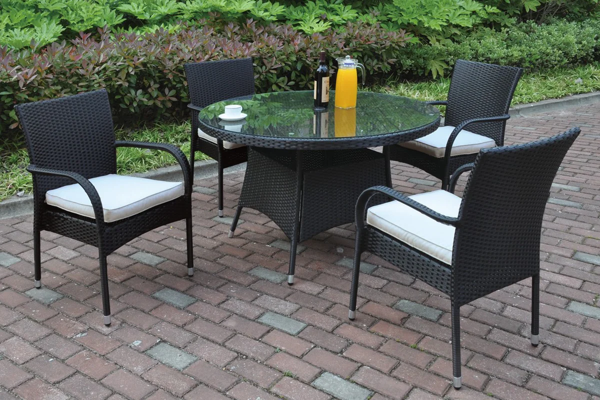 5 Pc Outdoor Patio Table Set