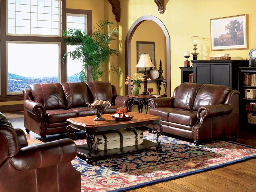 leather sofa