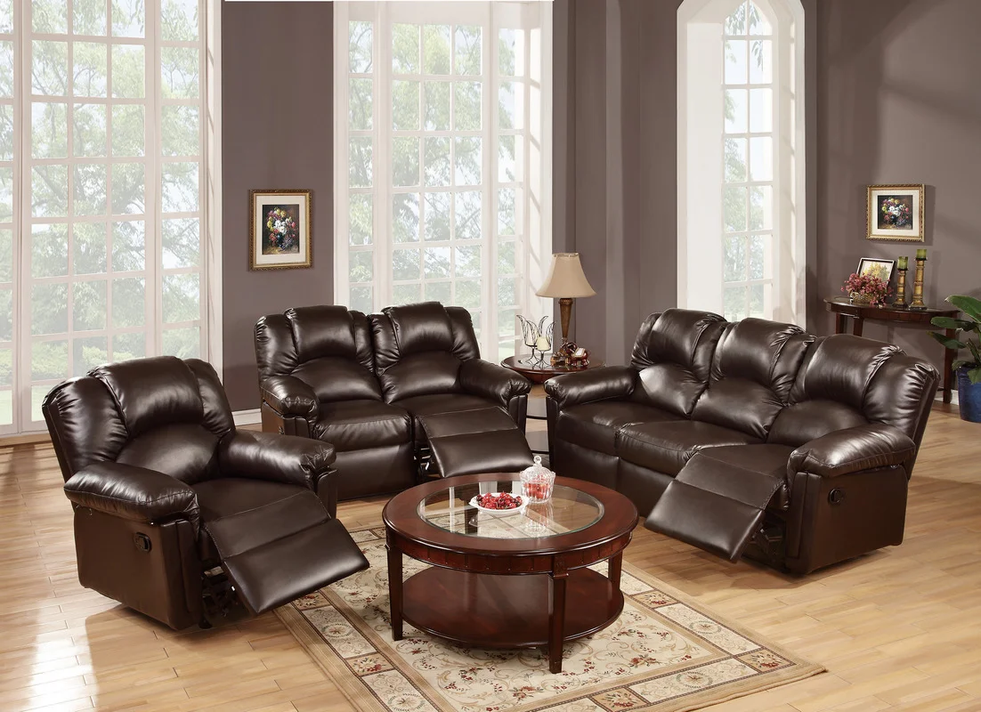 brown motion sofa