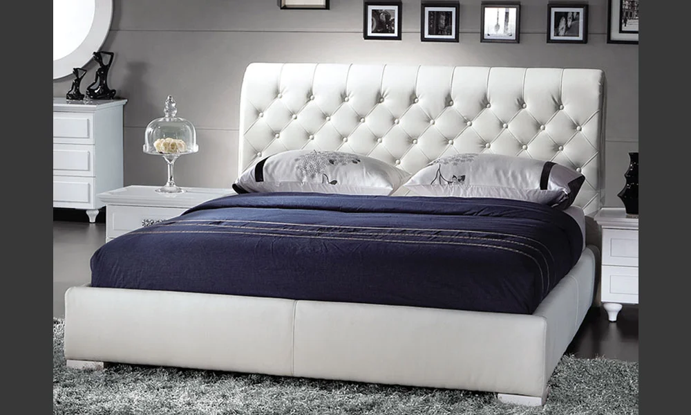 Modern Leatherette Upholstered Bed