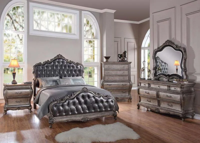 Antique Platinum Bedroom Set