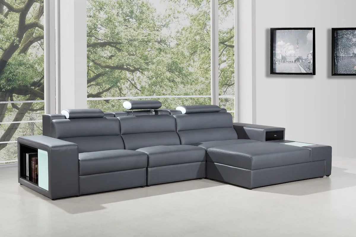Lucca Mini Grey Italian Sectional