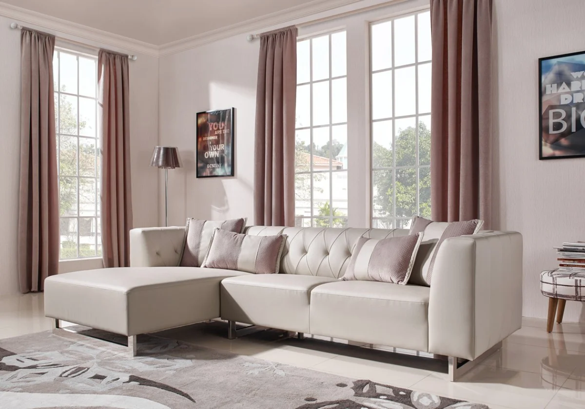 Modern Leatherette Sectional