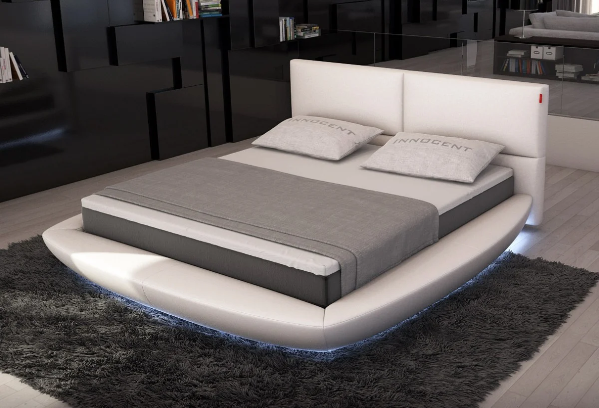 Modern Eco-Leather Bed