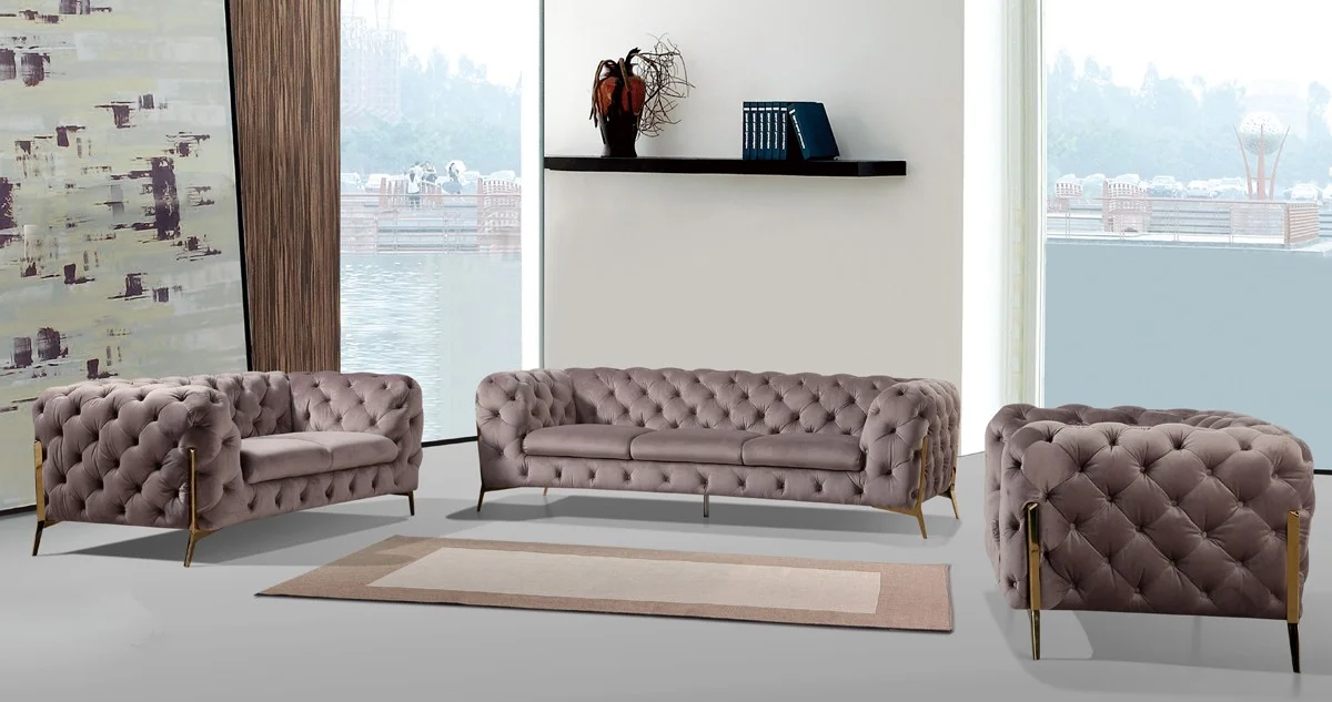 Silver Sofa Set
