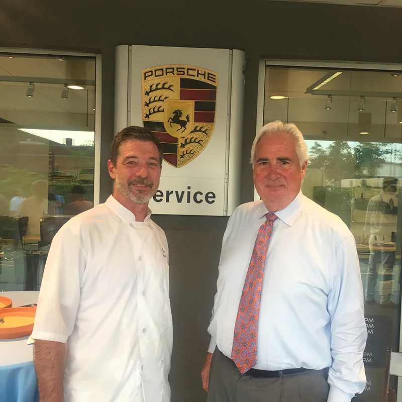 Chef Jim Holderbaum and Robert Clark, President and CEO of Historic Annapolis.