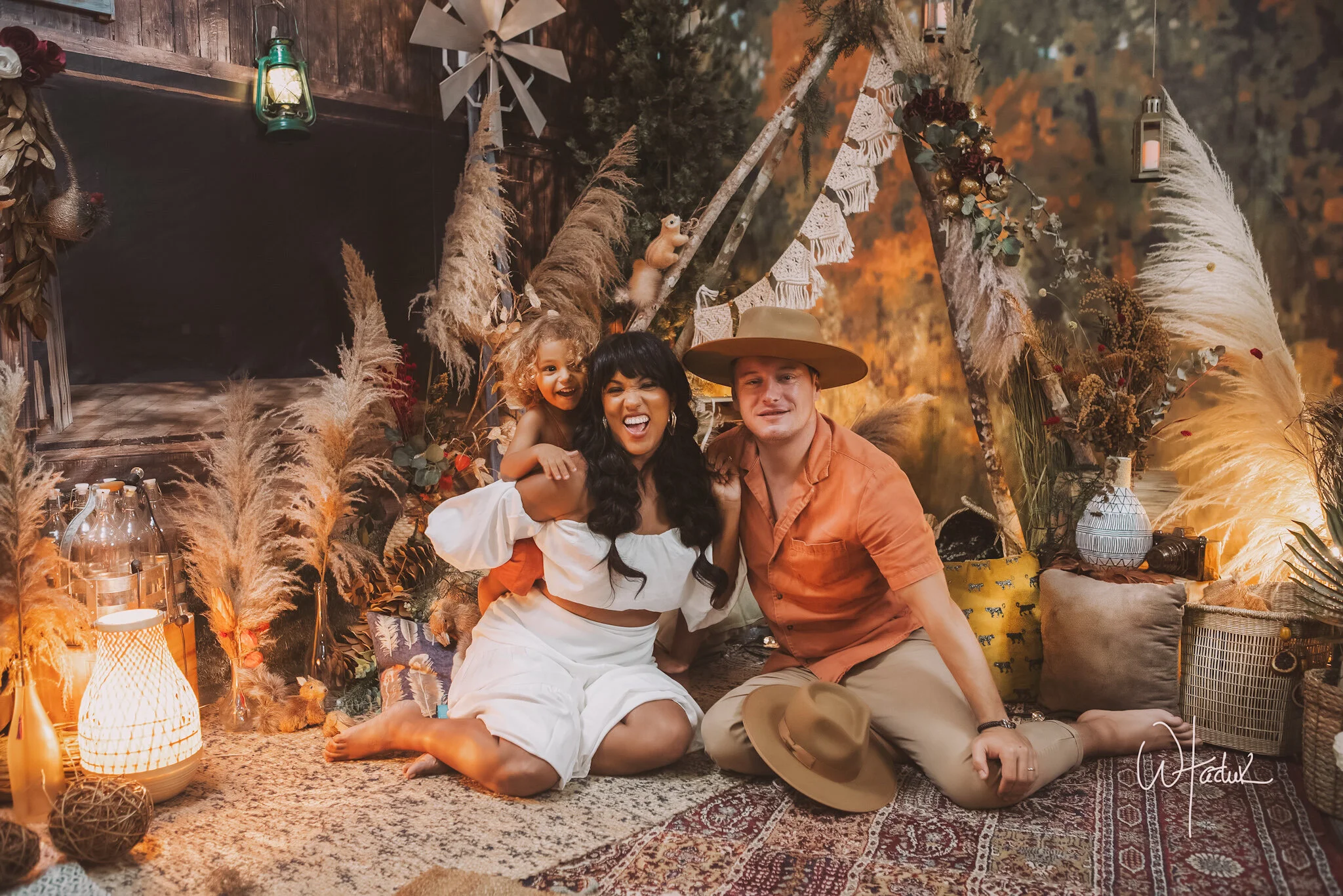 Boho love: Primeras fotos familiares del año