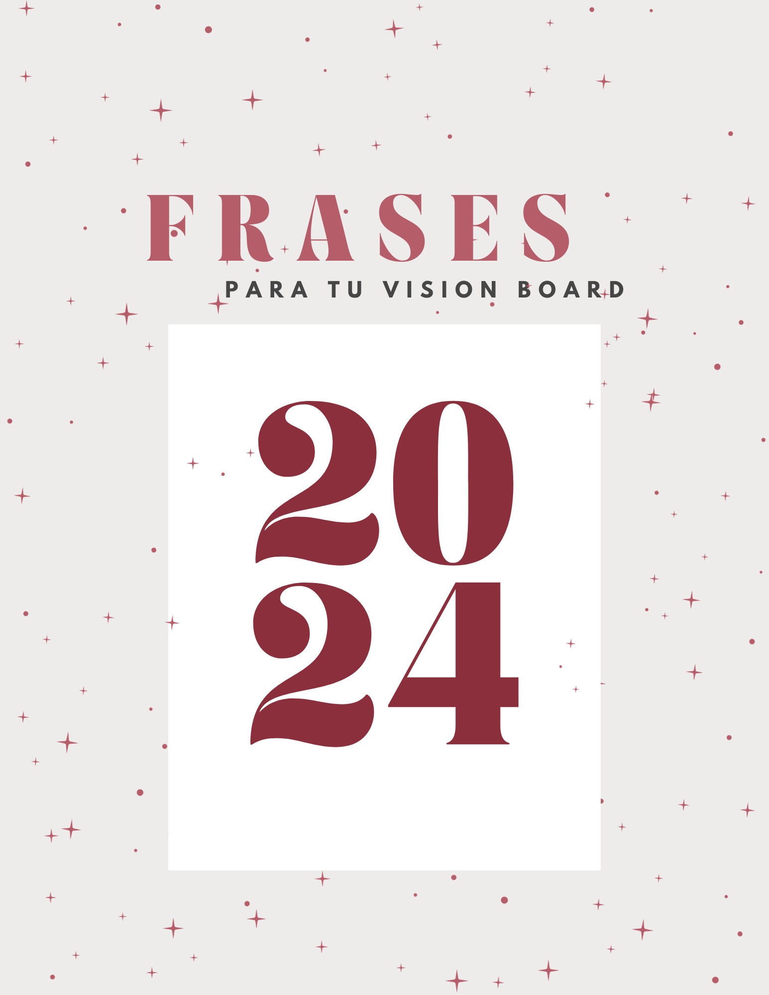 22 Frases para tu vision board / tablero de visión 2024
