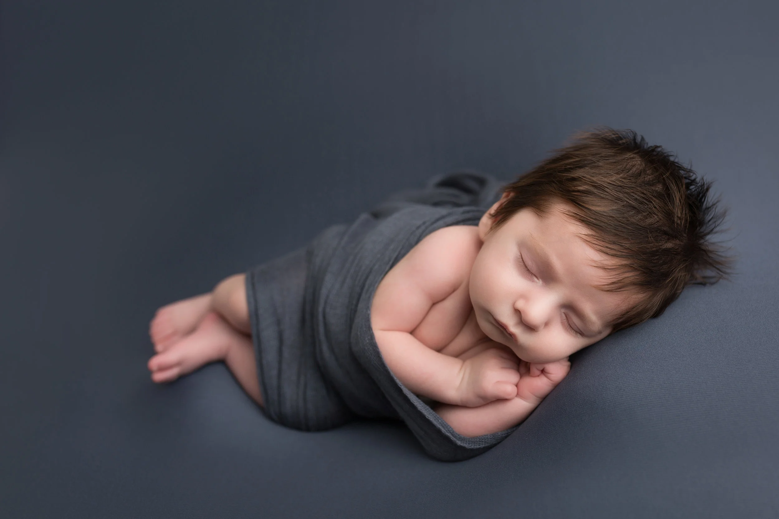 Maryland Newborn Photographer | one month old baby boy