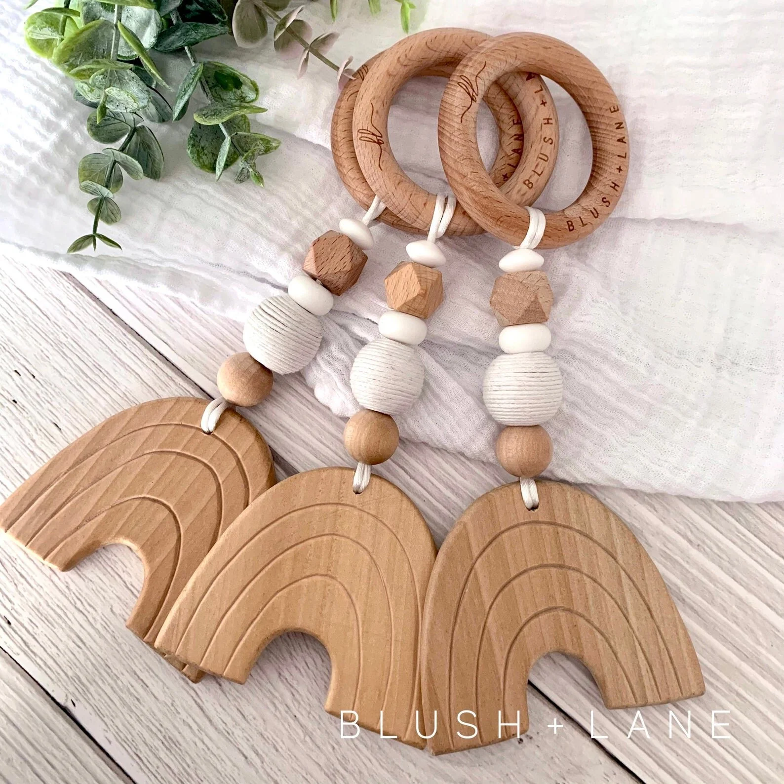 Wooden Rainbow Teether