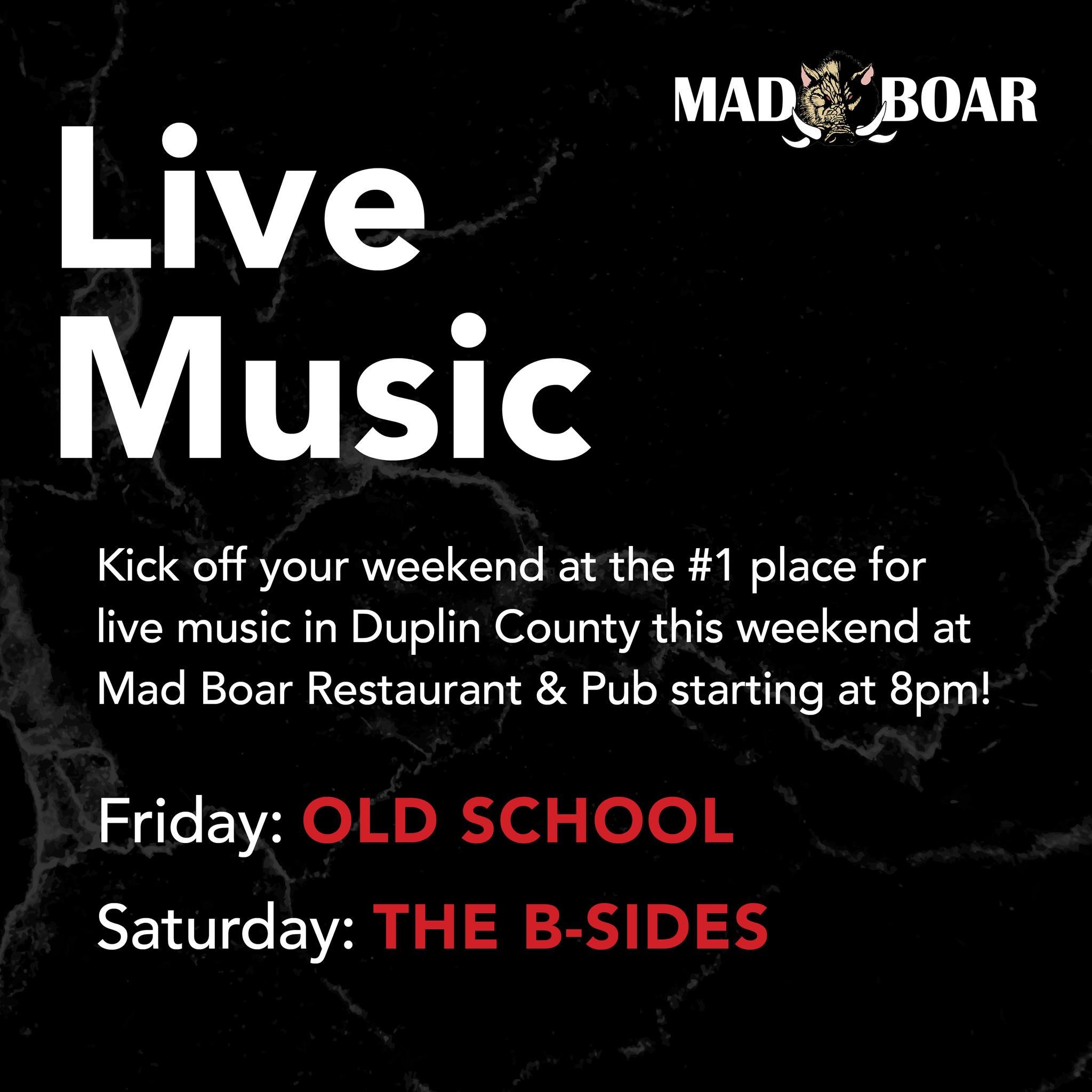 Weekend lineup: Old School rocks the stage Friday at 8pm followed by The B-Sides Saturday at 6pm for the Garden Gala after party. Let's party! 🎤

#madboarnc #wallacenc #exit385 #afterparty ##livemusic #supportlocalmusic #localband #music #livemusicv