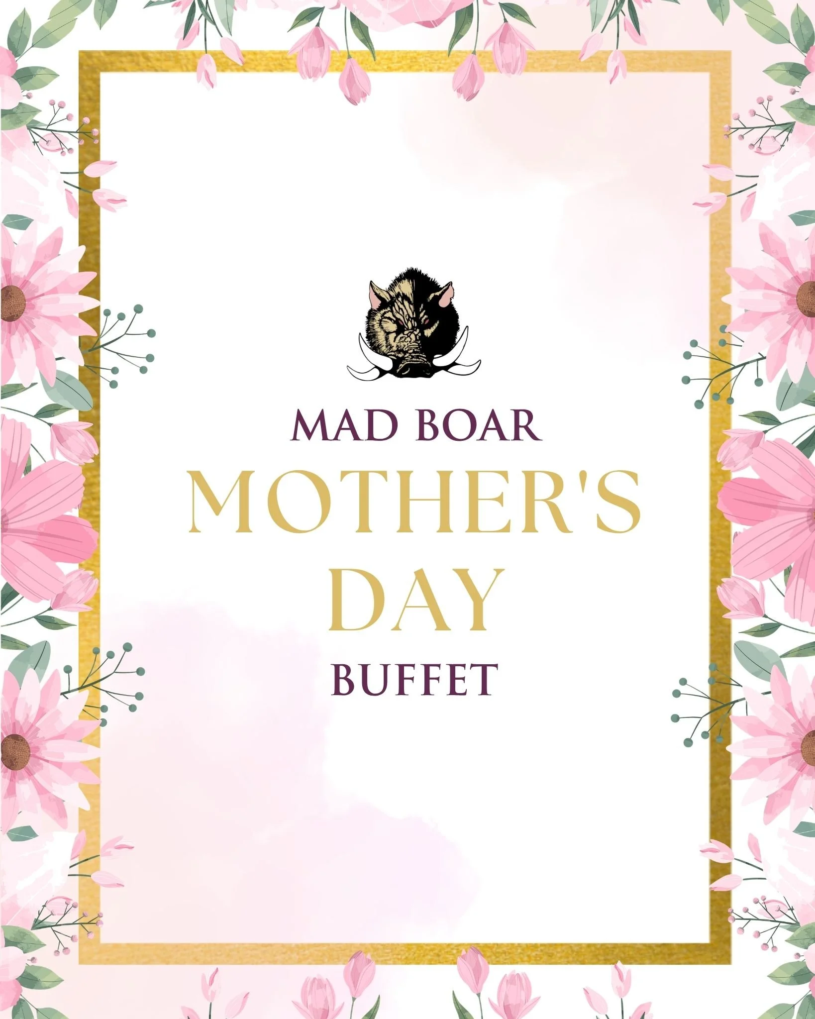 Celebrate Mom with good food, great company, and a day all about her 💖

Join us Sunday, May 10 from 11AM&ndash;3PM for our Mother&rsquo;s Day Buffet&mdash;perfect for gathering the whole family.

Taking Reservations for all Party Sizes!

Call 910-28
