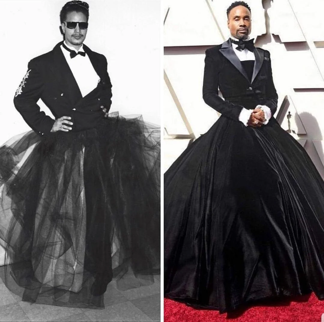 As reference, this is how he pays homage to the legend that was Hector Xtravaganza.
