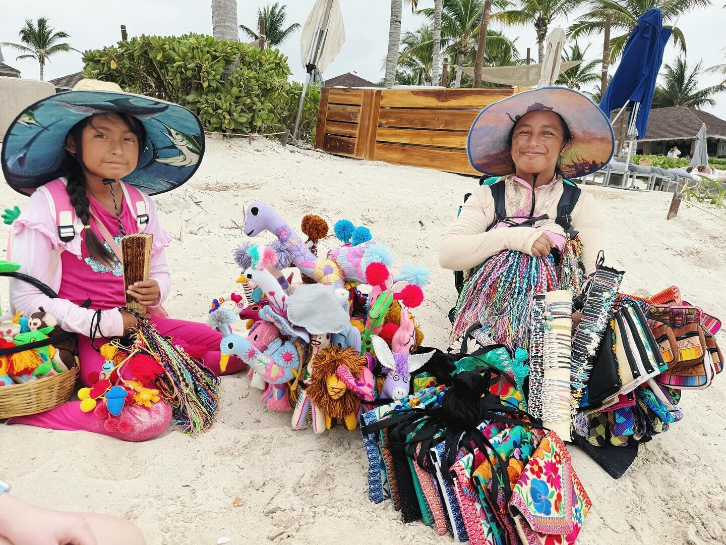 One of my favorite parts of the trip was shopping from these lovely ladies every morning on the beach. 🏝️ ❤️
