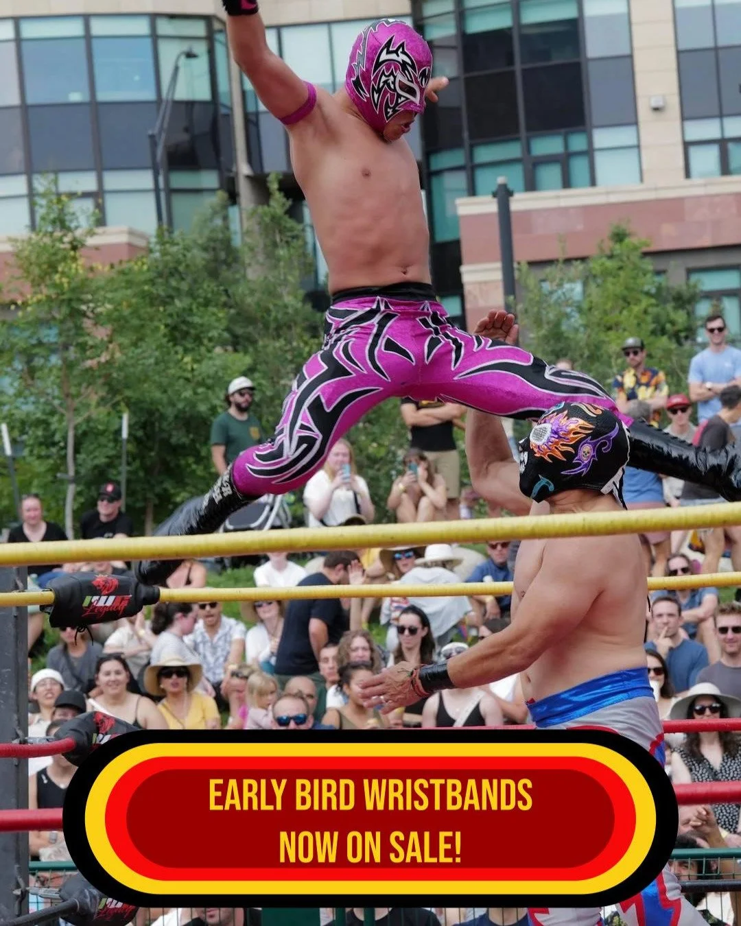 📢 Wristbands for the @bouldertacofest on 8/22/26 are now on sale! 🎉Get a VERY SPECIAL deal on VIP wristbands: 20% off when you buy 2 or more. (Discount limited to the 1st 200 VIPs sold).
Enjoy the BEST tacos, high-flying Lucha Libre wresting, fun l
