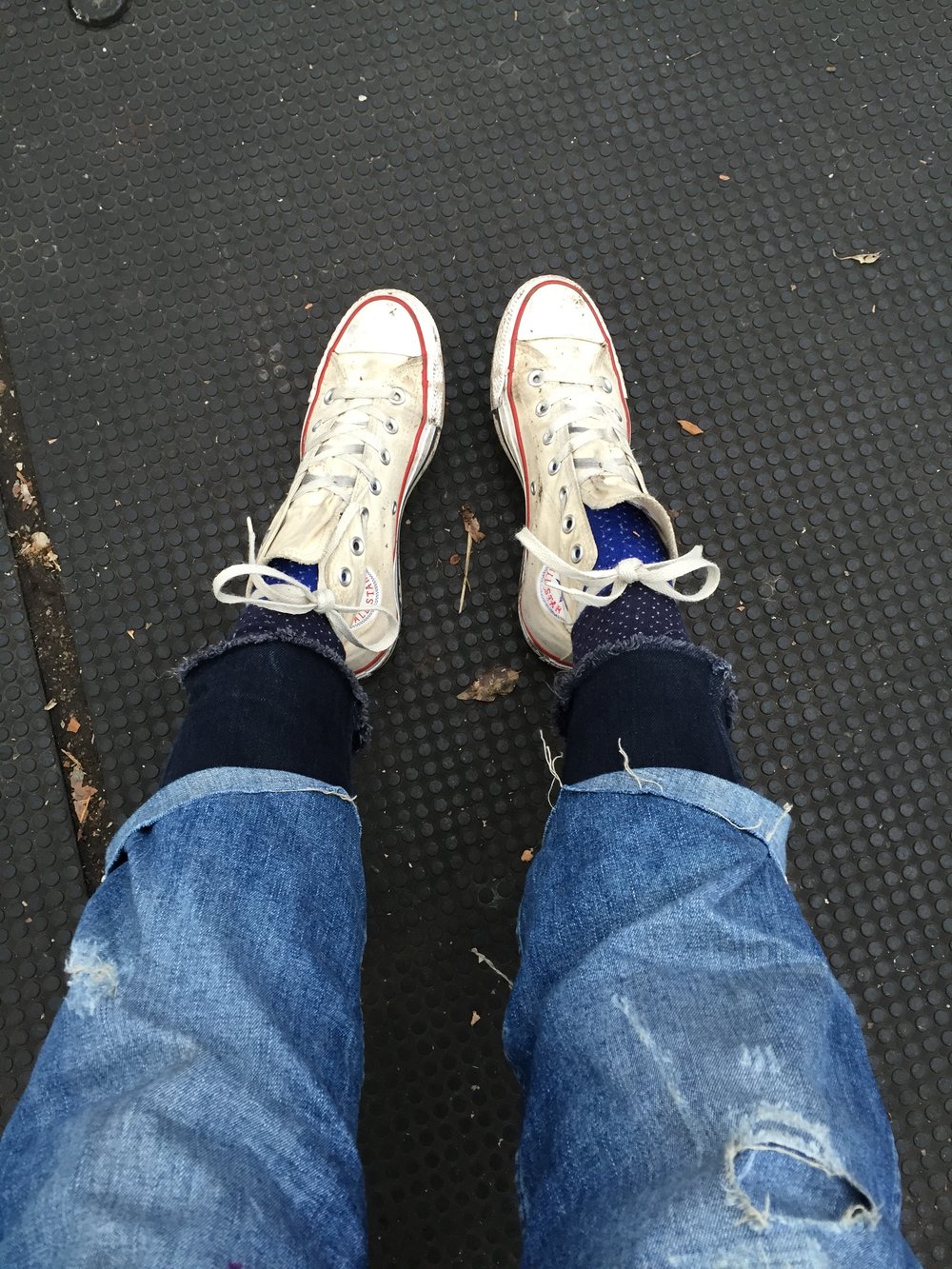 Jeans over jeans. Self portrait. 