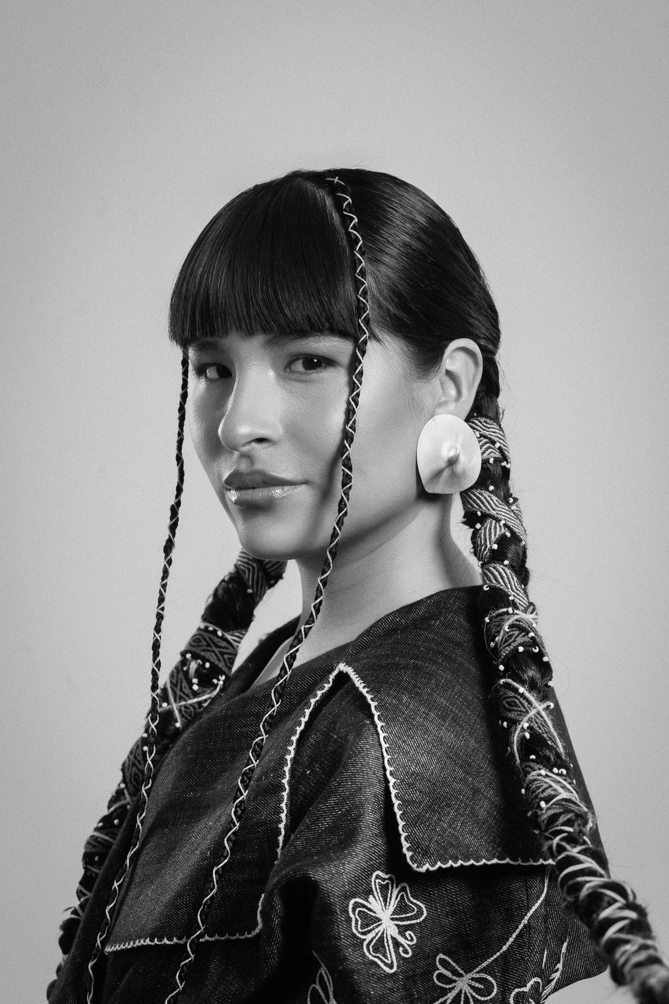 Allesandra Yupanki wearing Llutu Earrings  (Copy)