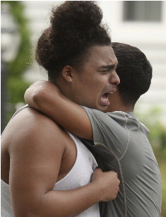 Friends mourn the death of Leonel Rondon, 18, who was killed in the MA gas explosion as he was beginning a family celebration for receiving his drivers license. Photo credit: Eagle-Tribune