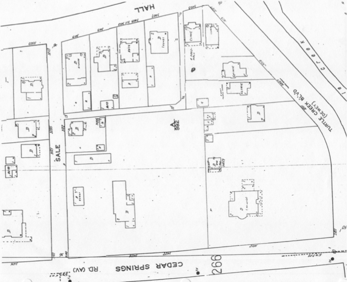 Previous Homes on the site, 1965