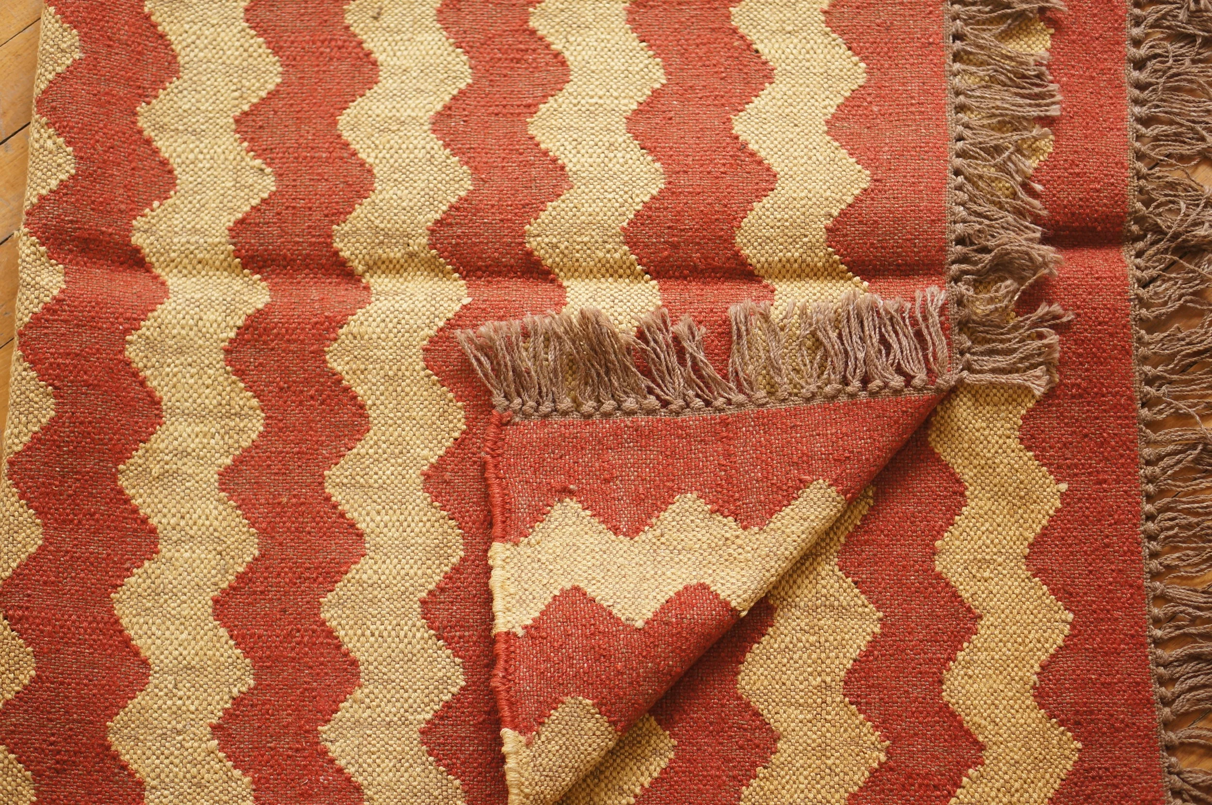 TAPIS LAINE ET JUTE BICOLORE Lilo