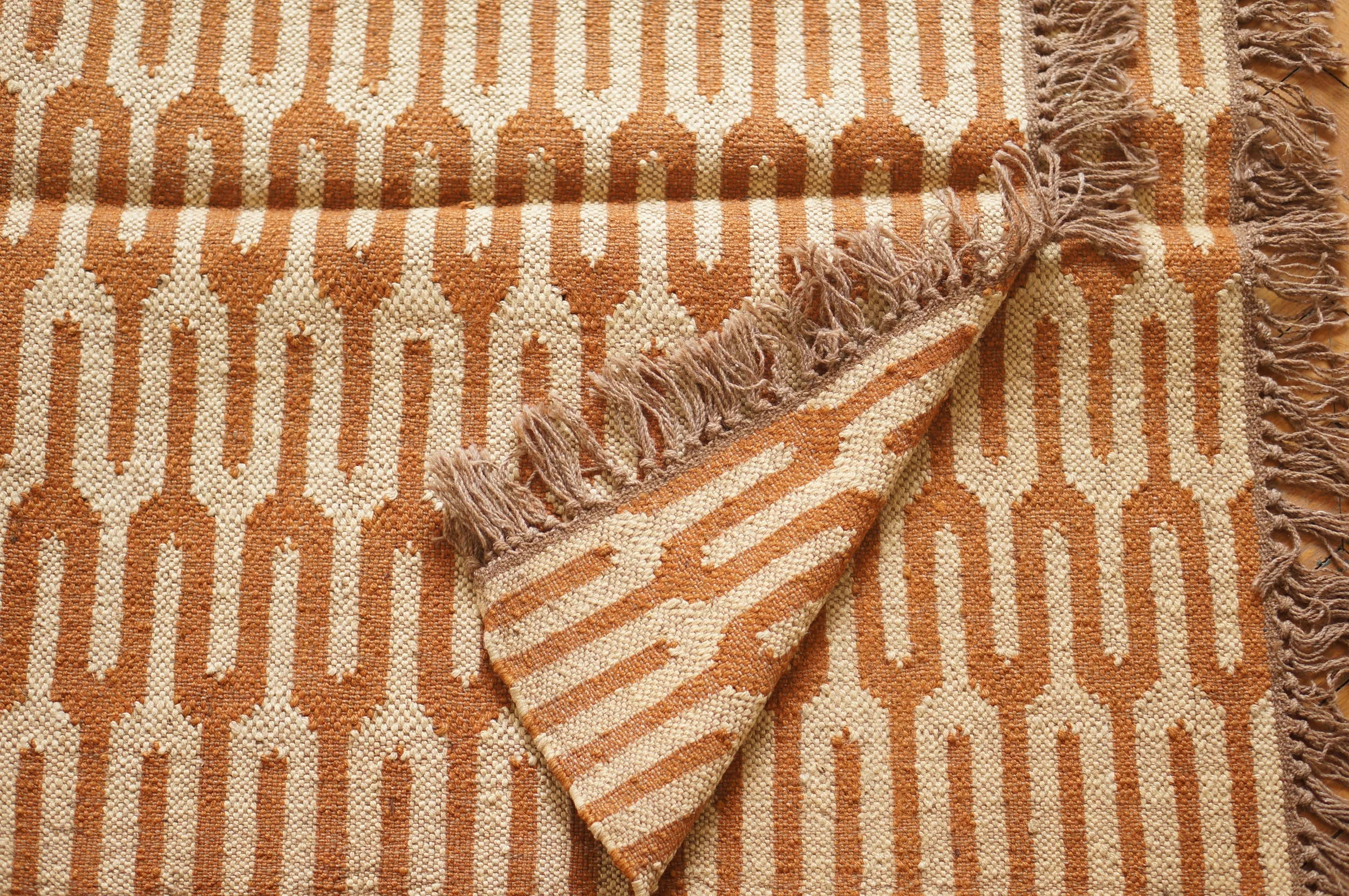 TAPIS LAINE ET JUTE BICOLORE Lilo