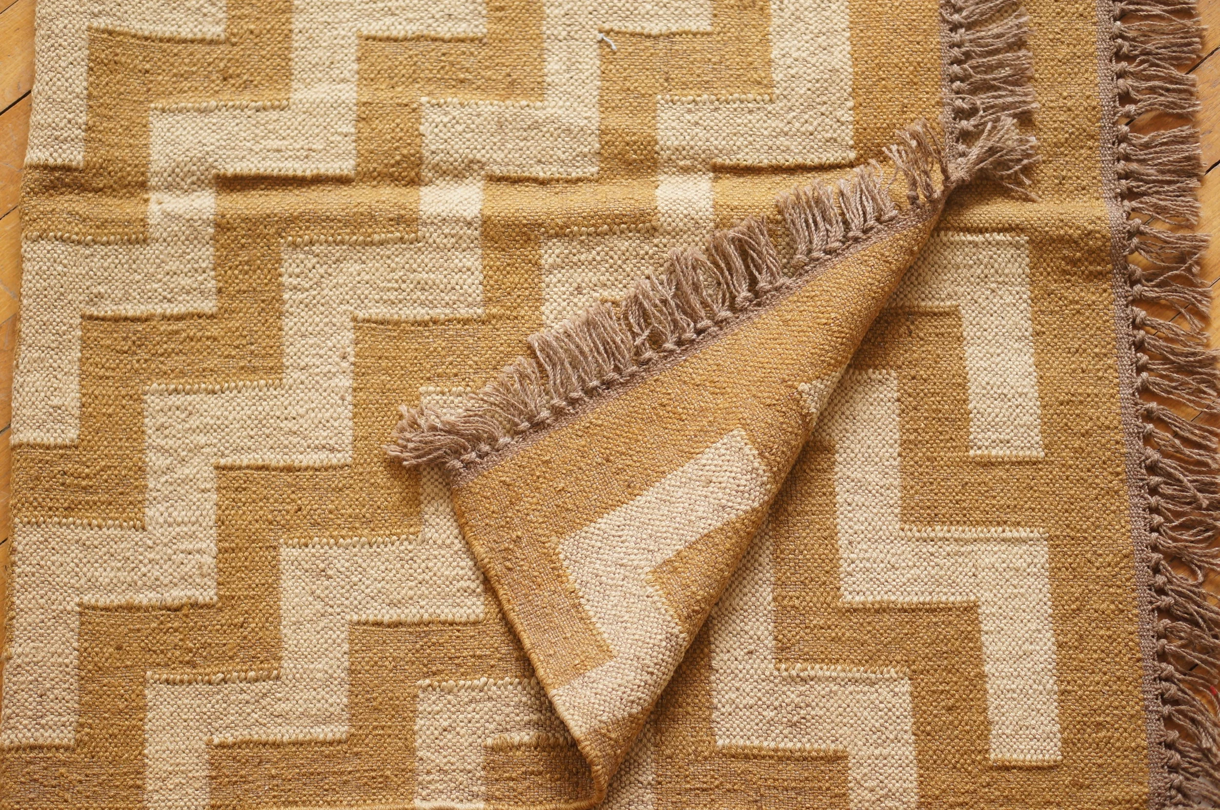 TAPIS LAINE ET JUTE BICOLORE Lilo