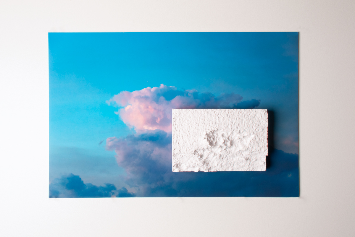  Solid Extrusion Cloud. 2018. Archival Inkjet Print, PLA. Dimensions Variable. 