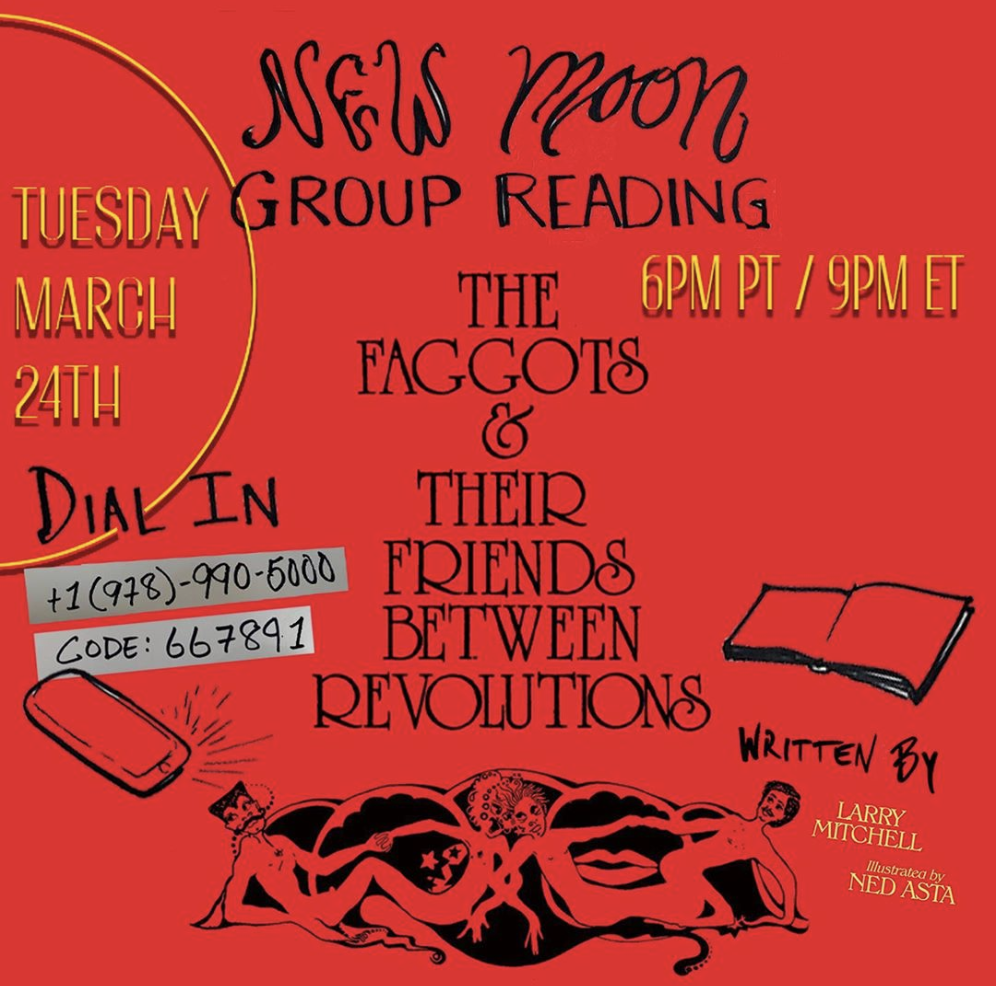 New Moon Group Reading: The Faggots &amp; their Friends Between Revolutions