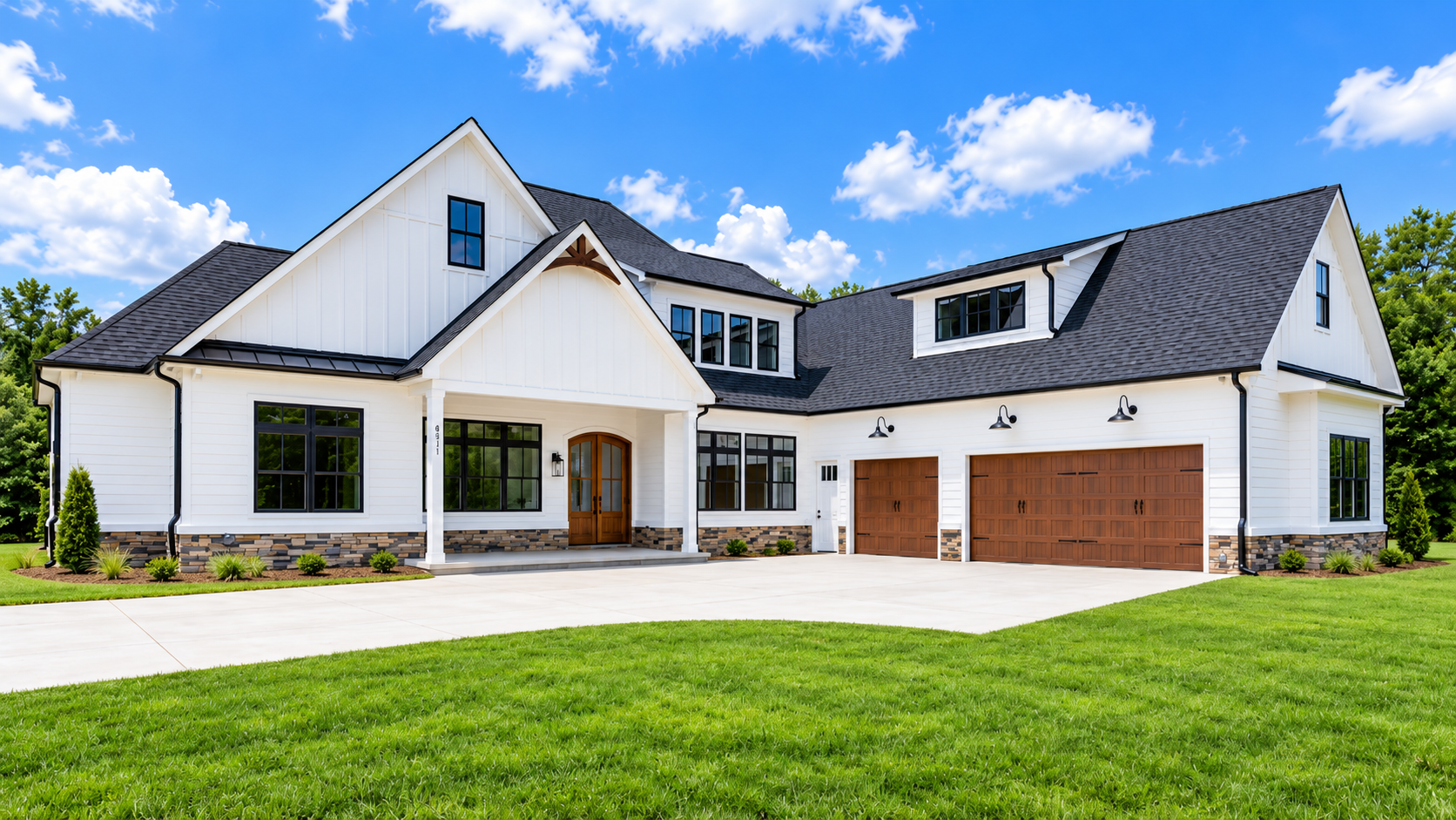 Modern Farmhouse with Minimal Landscaping.png