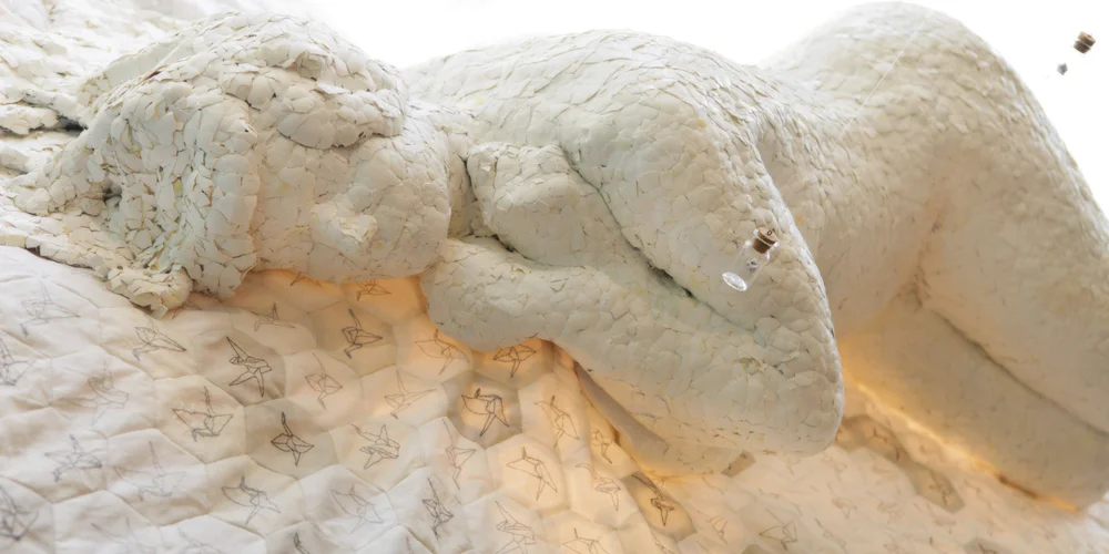 eggshell self portrait