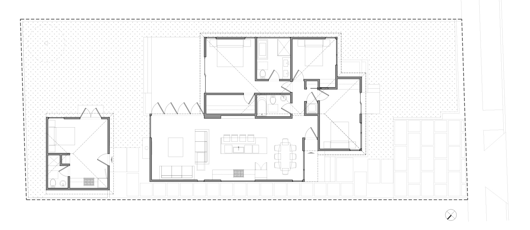 Finished plan of remodel/addition/garage conversion