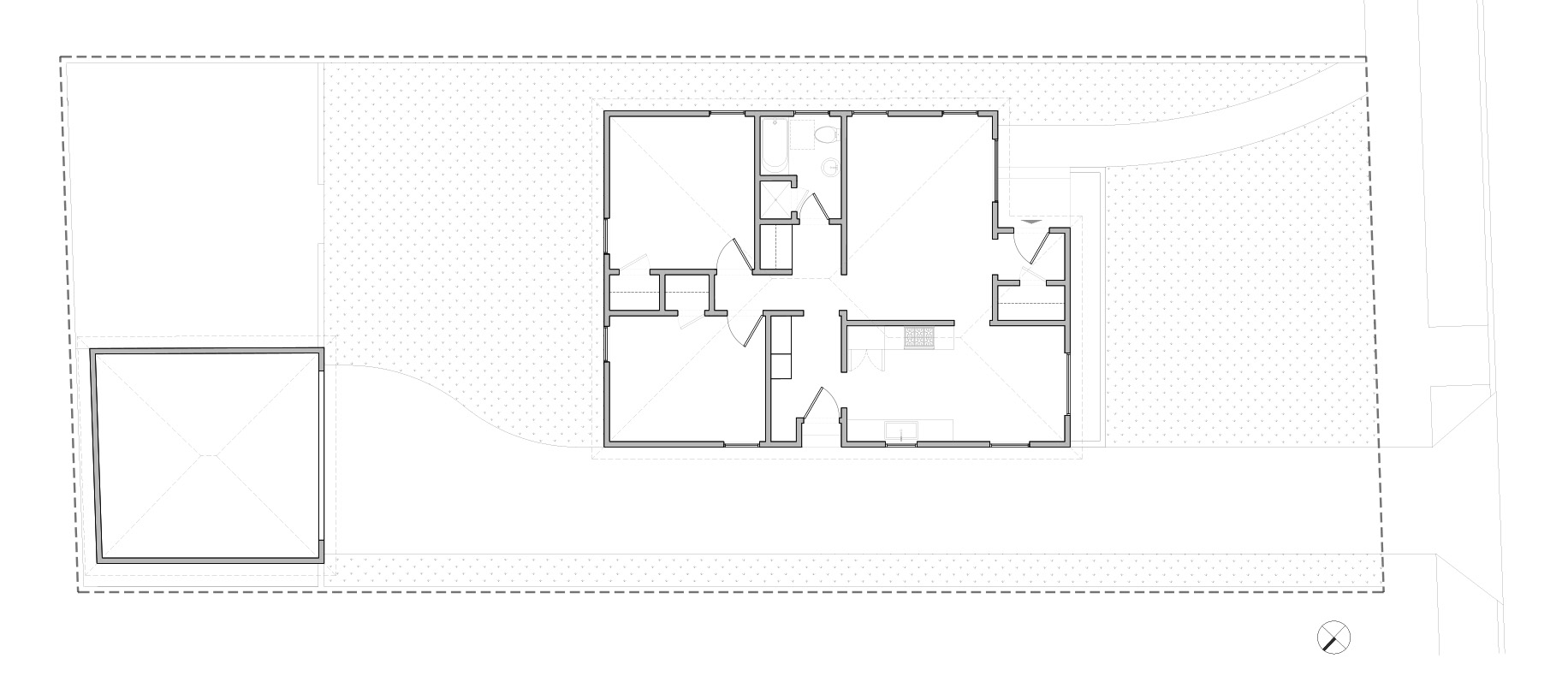 Plan of existing 1950's bungalow