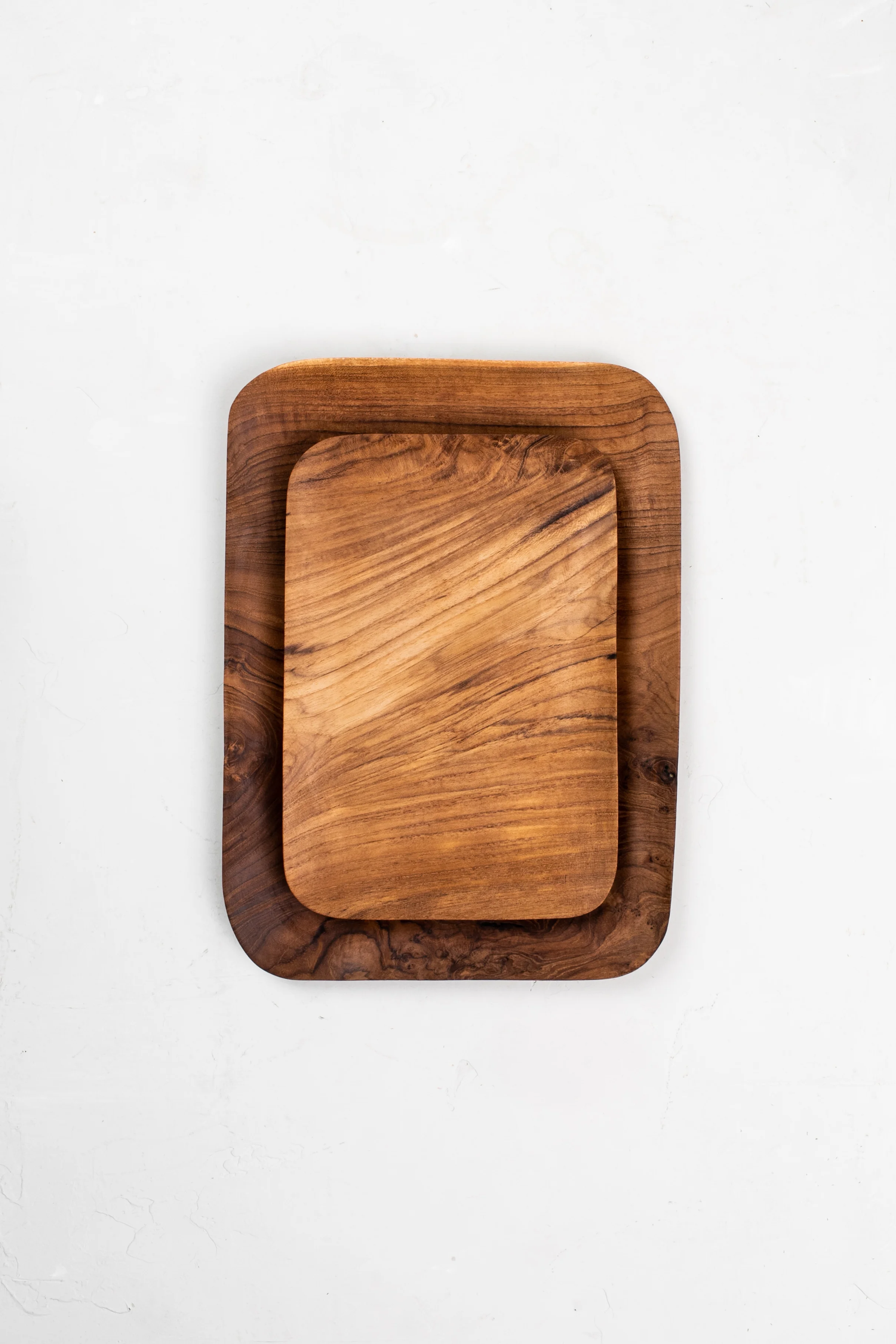 Teak Rectangular Trays Be-Home