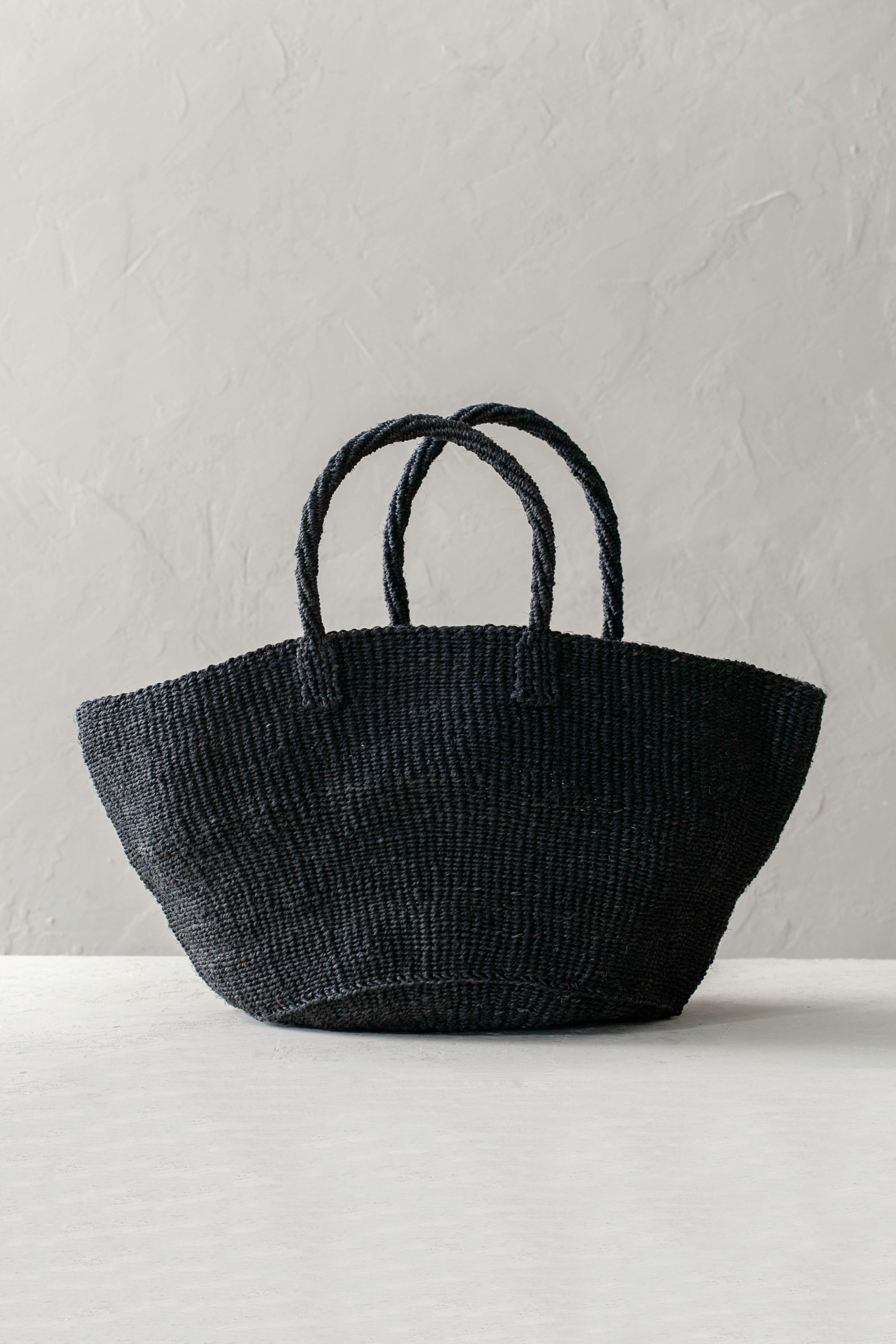 Sisal Market Bag - Black