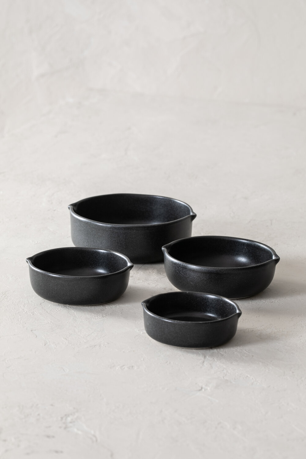 Black Stoneware Measuring Cups  Fair Trade Artisan Baking Tools