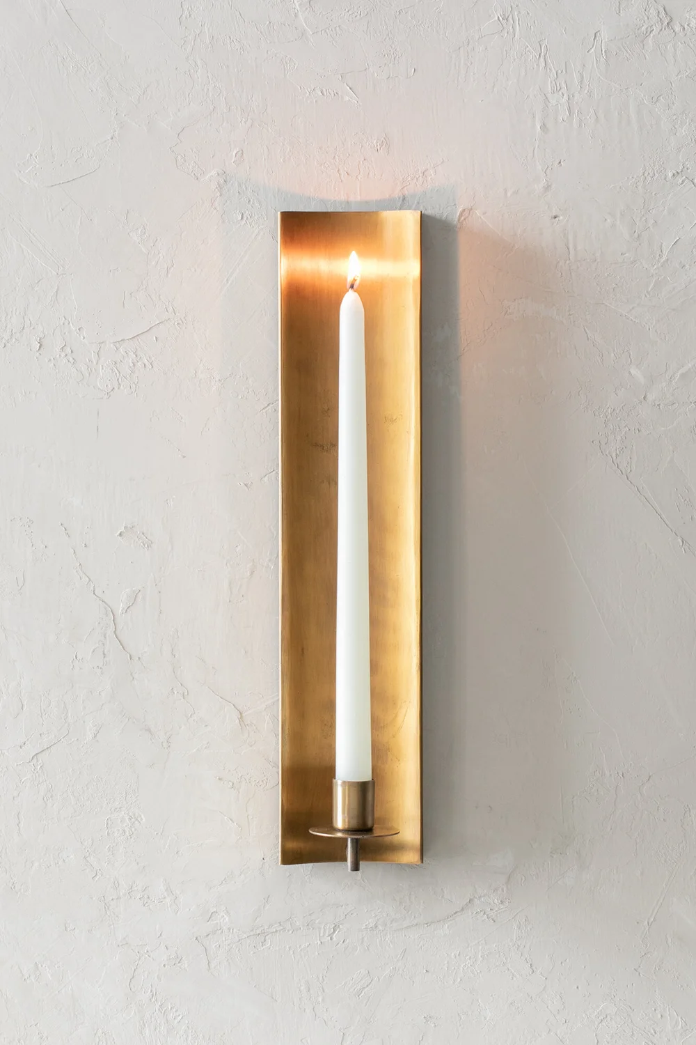 brass wall candle holders on Channel Wall Sconce Brass Wall Candle Holder Hoppe Shoppe