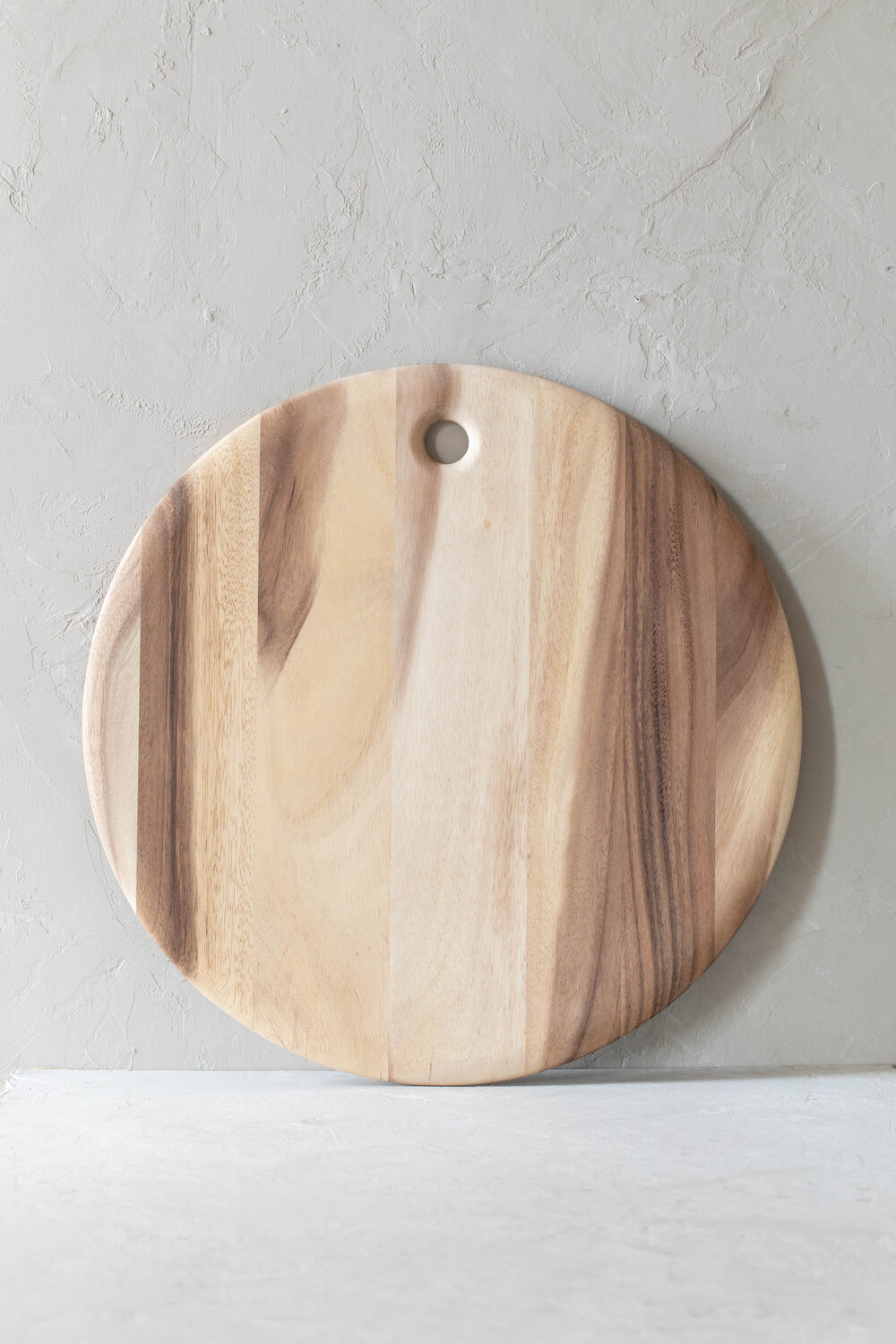 Round Acacia Cutting Board  Sustainably Harvested Artisan Tray — Hoppe  Shoppe